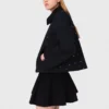 Veste courte à col en velours