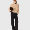 Veste courte en bouclé