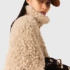 Veste courte en bouclé