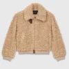 Veste courte en bouclé