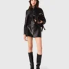 Veste courte en cuir Veste courte en cuir