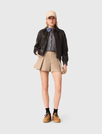 Veste courte en cuir Veste courte en cuir