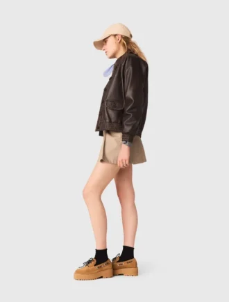 Veste courte en cuir Veste courte en cuir