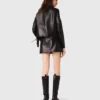 Veste courte en cuir Veste courte en cuir