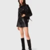 Veste courte en cuir Veste courte en cuir