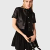 Veste courte en cuir Veste courte en cuir