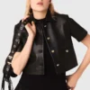 Veste courte en cuir Veste courte en cuir