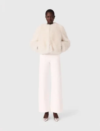 Veste courte en fausse fourrure Veste courte en fausse fourrure
