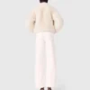Veste courte en fausse fourrure