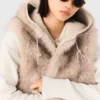 Veste courte en fausse fourrure
