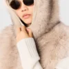 Veste courte en fausse fourrure