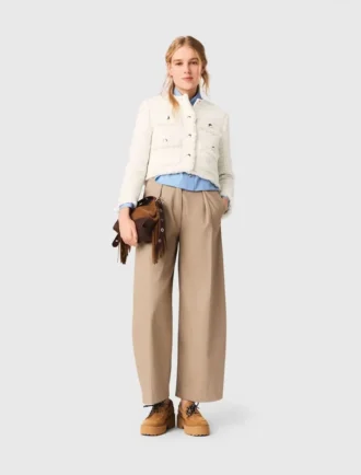 Veste courte en tweed