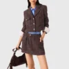 Veste courte en tweed