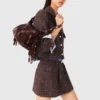 Veste courte en tweed