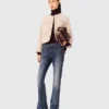 Veste courte en tweed bouclé