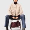 Veste courte en tweed bouclé