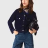 Veste courte en velours