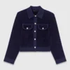 Veste courte en velours