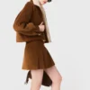 Veste courte en velours côtelé