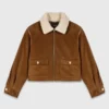 Veste courte en velours côtelé