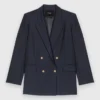 Veste de costume à boutons dorés