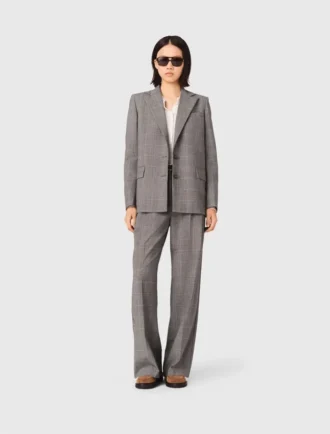 Veste de costume à carreaux