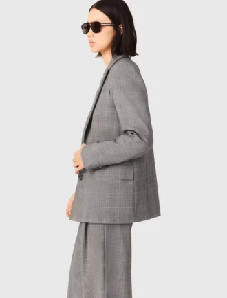 Veste de costume à carreaux