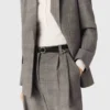 Veste de costume à carreaux