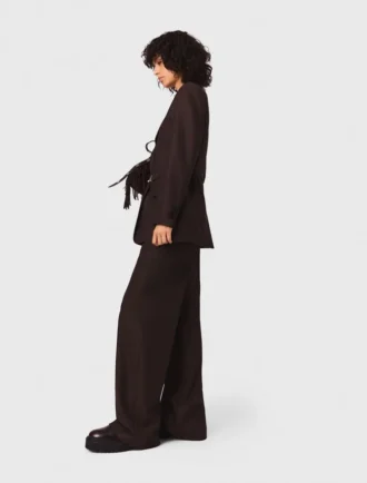 Veste de costume ceinturée