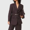 Veste de costume ceinturée Veste de costume ceinturée