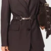 Veste de costume ceinturée Veste de costume ceinturée