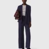 Veste de costume à dos plissé
