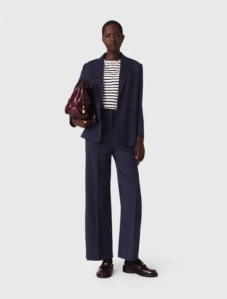 Veste de costume à dos plissé