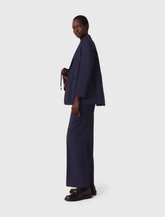 Veste de costume à dos plissé