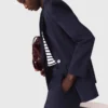 Veste de costume à dos plissé
