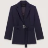 Veste de costume à dos plissé