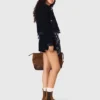 Veste en bouclé et denim