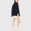 Veste en cuir et simili-mouton