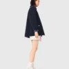 Veste en cuir et simili-mouton