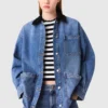 Veste en denim délavé