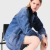 Veste en denim délavé