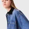 Veste en denim délavé