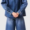 Veste en denim délavé