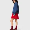 Veste en denim oversize brodée Veste en denim oversize brodée