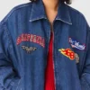 Veste en denim oversize brodée Veste en denim oversize brodée