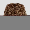 Veste en fausse fourrure léopard