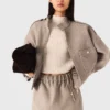 Veste en laine mélangée