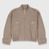 Veste en laine mélangée