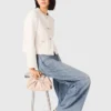 Veste en tweed avec bordure en perles