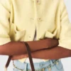 Veste en tweed à manches courtes